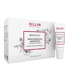 OLLIN BioNika Energy Serum Hair Density - Энергетическая сыворотка Плотность волос 10х15 мл 
