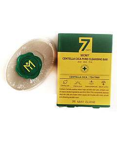 May Island 7Days Secret Centella Cica Pore Cleansing Bar - Мыло для проблемной кожи 100 г