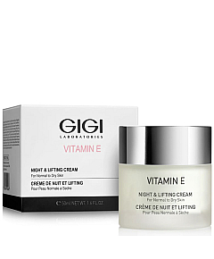GIGI Vitamin E Night And Lifting Cream - Крем ночной для лица 50 мл
