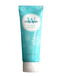 Enough W Collagen Pure Shining Foam Cleansing - Очищающая пенка с морским коллагеном для выравнивания тона кожи лица 100 мл