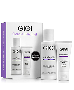 GIGI Nutri-Peptide Clean And Beautiful - Дорожный набор для идеально чистой кожи лица