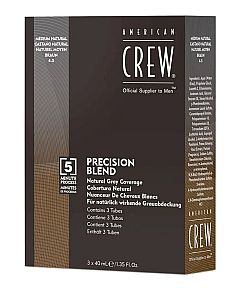 American Crew Precision Blend - Краска для седых волос натуральный оттенок 4/5 3*40 мл