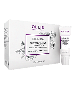 Ollin BioNika Balance Scalp Energy Serum - Энергетическая сыворотка против выпадения волос 10*15 мл
