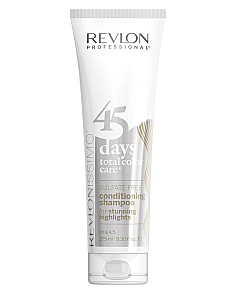 Revlon Professional Revlonissimo 45 Days Conditioning Shampoo Stuning Highlights - Шампунь-кондиционер для светлых холодных оттенков и мелированных волос 275 мл