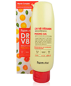 FarmStay Dr-V8 Vitamin Brightening Peeling Gel - Гель отшелушивающий с комплексом витаминов 150 мл