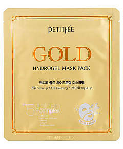 PETITFEE Gold Hydrogel Mask Pack - Маска для лица гидрогелевая c золотом 32 гр
