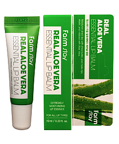 FarmStay Real Essential Lip Balm - Бальзам для губ суперувлажняющий с алоэ вера 10 мл