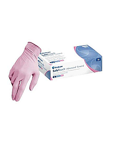 Перчатки одноразовые розовые (размер M) 100 шт