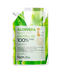 FarmStay Aloe Vera Moisture Soothing Gel - Гель смягчающий с экстрактом алоэ 100 мл