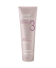 Alfaparf Keratin Therapy Lisse Design Detangling Cream - Кератиновый крем против спутывания для поврежденных волос 150 мл