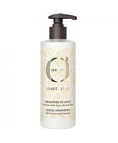 Barex Olioseta Oro Di Luce Shine Shampoo - Шампунь-блеск с протеинами шелка и семенем льна 750 мл