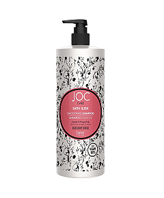 Barex JOC CARE Satin Sleek Shampoo - Разглаживающий шампунь с льняным семенем и крылатой водорослью, 1000 мл