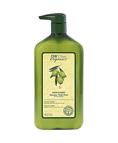 CHI Naturals with Olive Oil Shampoo and Body Wash Hair and Body - Шампунь и гель для душа 710 мл
