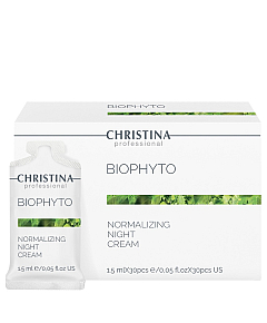 Christina Bio Phyto Normalizing Night Cream Sachets Kit 30 pcs - Нормализующий ночной крем в инд. саше 1,5 мл х 30 шт