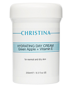 Christina Hydrating Day Cream Green Apple + Vitamin E - Увлажняющий дневной крем с зеленым яблоком и витамином Е 250 мл