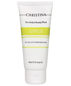 Christina Sea Herbal Beauty Mask Green Apple - Яблочная маска красоты для жирной и комбинированной кожи 60 мл