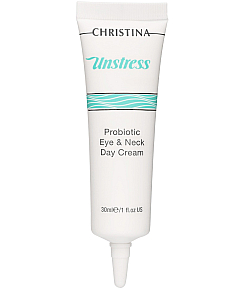 Christina Unstress Probiotic day cream for eye and Neck SPF8 - Дневной крем-пробиотик для кожи век и шеи SPF8 30 мл