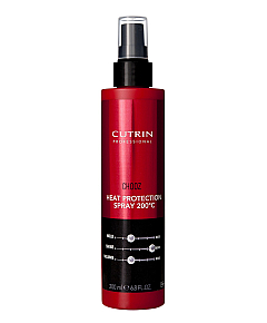 Cutrin Chooz Heat Protection Spray, разглаживающий спрей для выпрямления волос утюгом, 200 мл