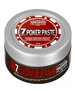 L'Oreal Professionnel Homme Poker Paste - Моделирующая паста экстремально сильной фиксации, 75 мл
