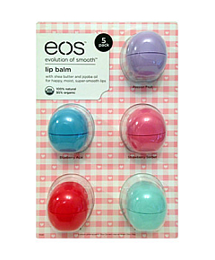 EOS 5-Pack Pink - Набор бальзамов для губ розовый (5 шт.)