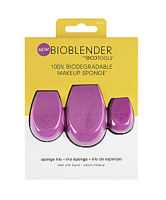 EcoTools Bioblender Makeup Sponge Trio - Набор биоразлагаемых спонжей для макияжа