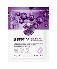 Enough Premium 8 Peptide Senastion Pro Balancing Mask - Маска тканевая с пептидным комплексом 25 мл