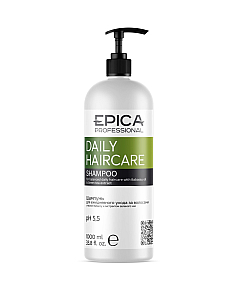 Epica Professional Daily Haircare - Шампунь для ежедневного ухода с маслом бабассу и экстрактом зеленого чая 1000 мл