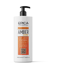 Epica Professional Amber Shine Organic - Шампунь для восстановления и питания 1000 мл