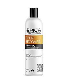 Epica Professional Deep Recover - Шампунь для восстановления повреждённых волос маслом сладкого миндаля и экстрактом ламинарии 300 мл