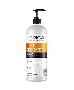 Epica Professional Deep Recover - Шампунь для восстановления повреждённых волос маслом сладкого миндаля и экстрактом ламинарии 1000 мл