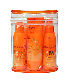 Estel Professional Curex Sun Flower - Косметический дорожный набор для волос (шампунь, маска и спрей)