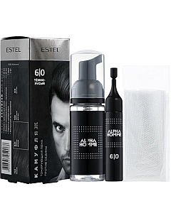 ESTEL Alpha Homme - Набор для камуфляжа волос 6/0 2 х 10 мл