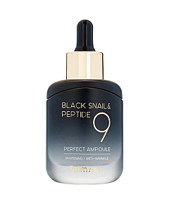 FarmStay Black Snail and Perfect Ampoule - Сыворотка ампульная с черной улиткой и пептидами 35 мл