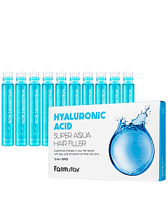 FarmStay Hair Filler - Филлер для волос с гиалуроновой кислотой 13 мл*10 шт