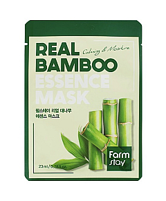 FarmStay Real Bamboo Essence Mask - Маска тканевая для лица с экстрактом бамбука 23 мл*5 шт
