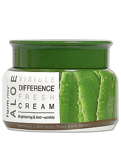 FarmStay Visible Difference Fresh Cream Aloe - Крем для лица увлажняющий с экстрактом алоэ 100 г