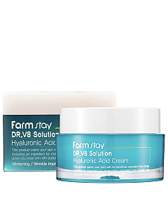 FarmStay Dr-V8 Solution Hyaluronic Acid Cream - Крем для лица с гиалуроновой кислотой 50 мл
