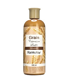 FarmStay Grain Premium White Emulsion - Эмульсия выравнивающая с экстрактом ростков пшеницы 350 мл