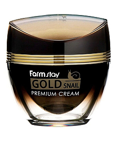 FarmStay Gold Snail Premium Cream - Крем премиальный с золотом и муцином улитки 50 мл