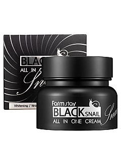 FarmStay Black Snail All in One Cream - Крем для лица с муцином черной улитки 100 мл