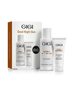 GIGI Ester C Good Night Skin - Дорожный набор для ухода за кожей лица перед сном