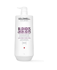 Goldwell Dualsenses Blondes And Highlights Anti-Yellow Conditioner – Кондиционер против желтизны для осветленных волос 1000 мл