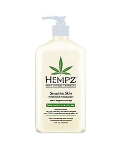 Hempz Sensitive Skin Herbal Moisturizer - Молочко  для тела увлажняющее Чувствительная Кожа 500 мл