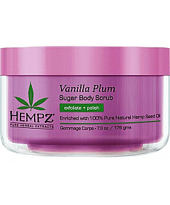 Hempz Vanilla Plum Herbal Sugar Body Scrub - Скраб для тела Ваниль и Слива 176 г