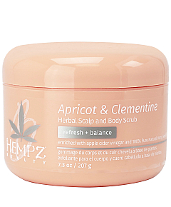 Hempz Apricot and Clementine Herbal Scalp and Body Scrub - Скраб для кожи головы и тела Абрикос и Клементин 206 гр