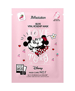 JMsolution Disney Collection Selfie Vital Rosehip Mask - Маска тканевая освежающая с шиповником 30 мл