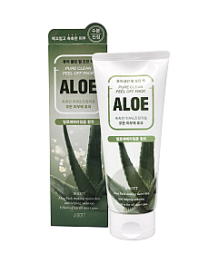 Jigott Pure Clean Peel Off Pack Aloe - Маска-пленка для лица с экстрактом алоэ вера 180 мл