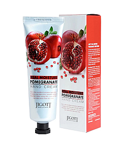 Jigott Real Moisture Pomegranate Hand Cream - Крем для рук с с экстрактом граната 100 мл