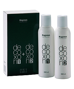 Kapous Professional Decoxon 2Faze - Средство для удаления краски с волос 200+200 мл