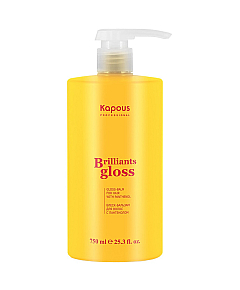 Kapous Professional Brilliants Gloss Balm - Блеск-бальзам для волос 750 мл